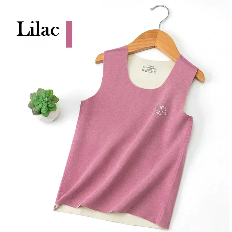 Girls Tank Tops Thermal Underwear Vest For 2-14 Years Old Kids