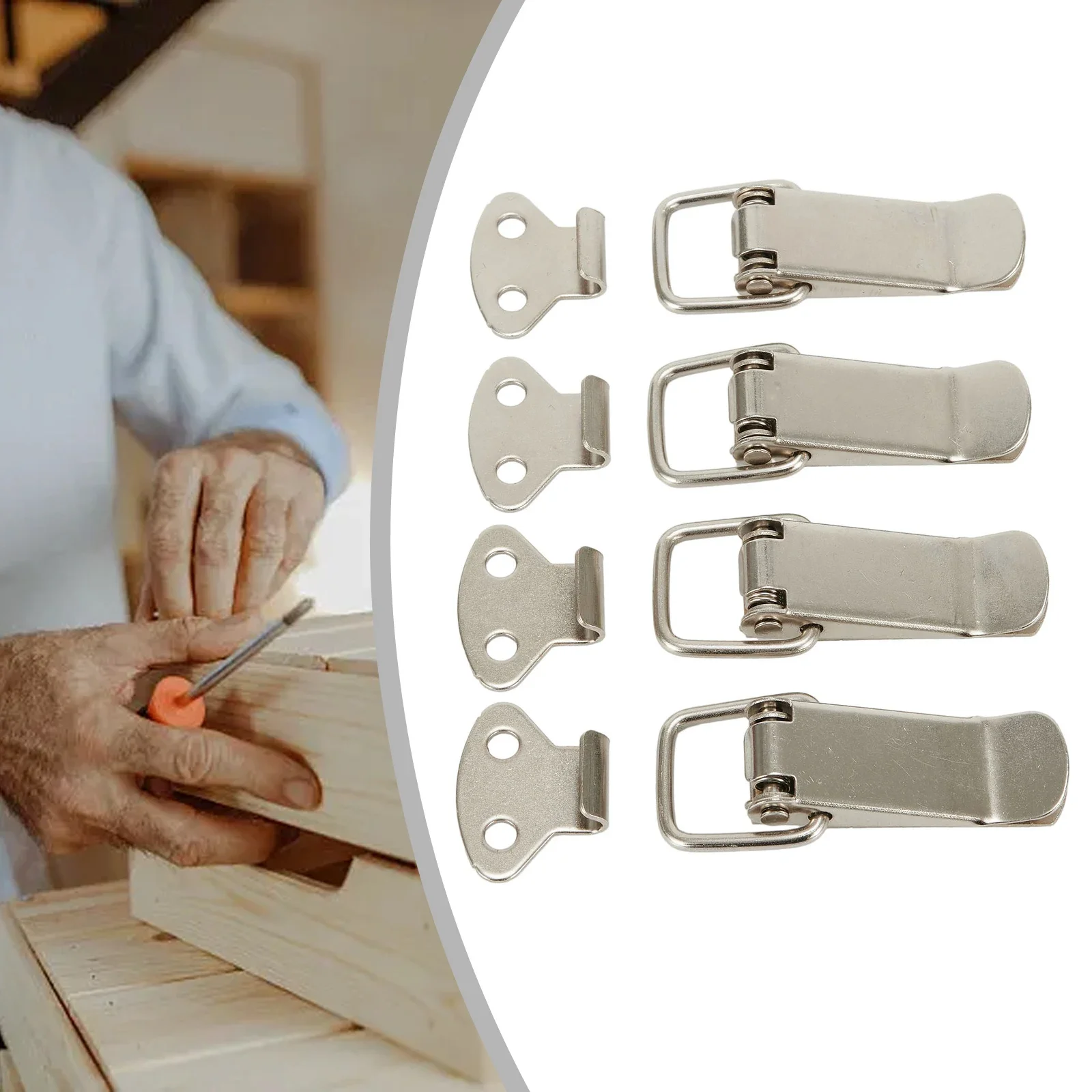 Toggle Latches Spring Loaded Clamp Clip Case Box Latch Catch Toggle Tension Lock Lever Clasp Closures Crate Lock Snap furniture hardware 4pcs 3903677