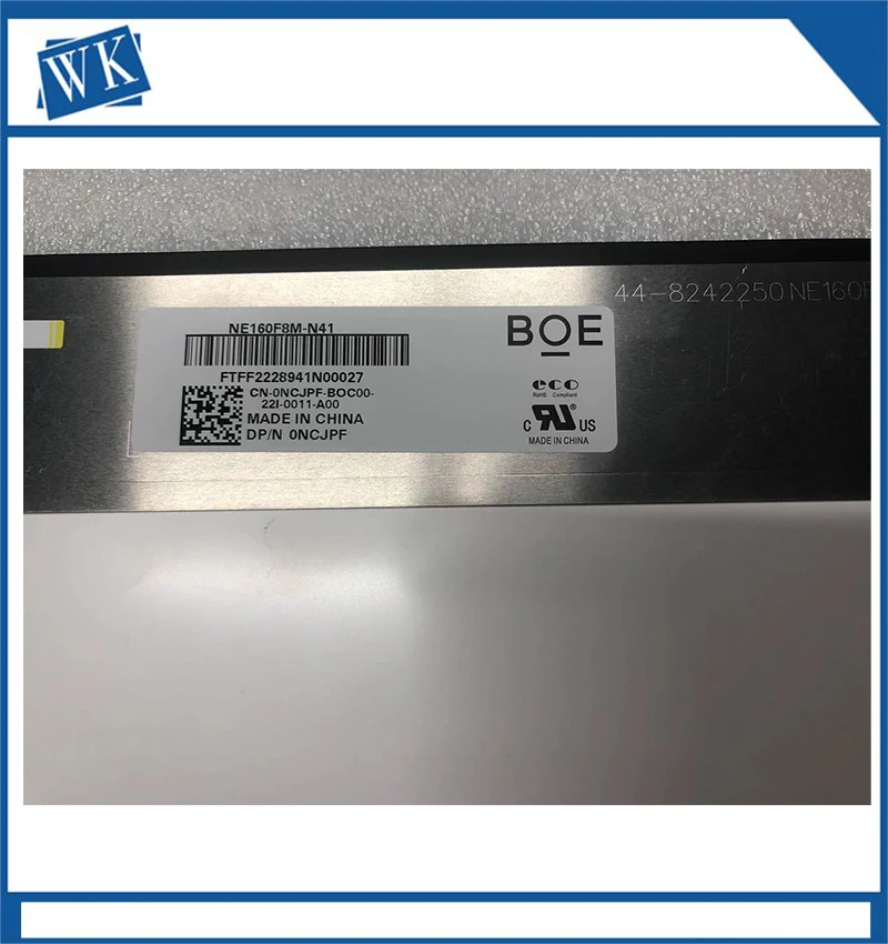 Pantalla Lcd de 160 Pulgadas 3072*1920 40 Pinheiros para Dell Inspiron16 7610 5625ne160f8m-n41 Ne160f8m-n42 B160qan01.0 1.h - Imagem 2