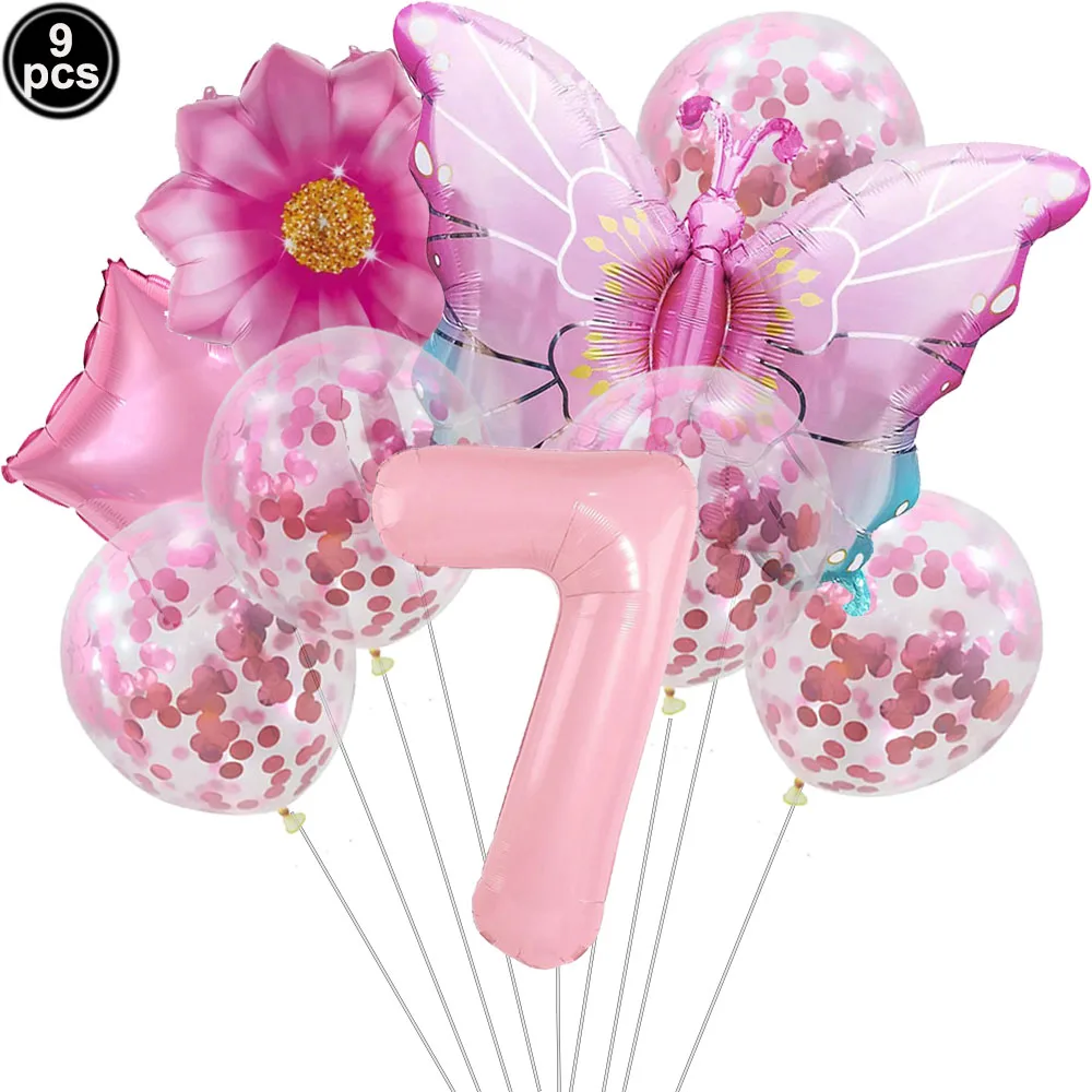 Enchanting Pink Butterfly Balloon Kit for Celebrations and Events