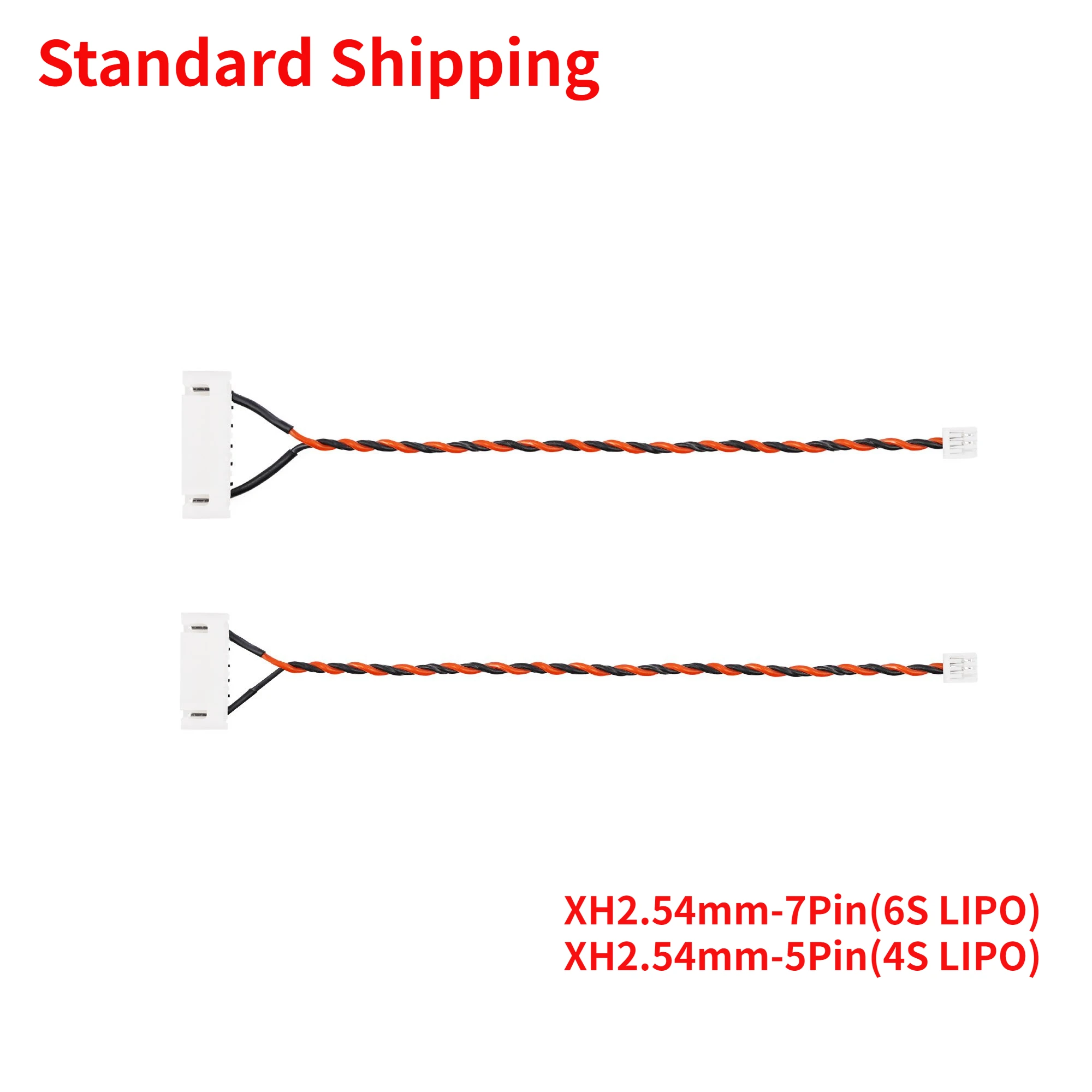 2 Pz Geprc 130Mm Cavo Di Alimentazione 4S 6S Xh2.54Mm-5Pin/Xh2.54Mm-7Pin Per Gopro Hero 8 Naked Camera Fpv Freestyle Cinematic Parti Fai Da Te