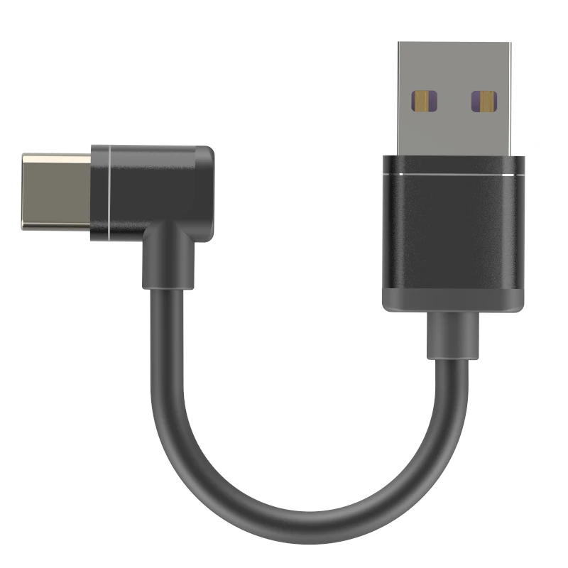 Micro Usb Tipo-c Cabo de Carregamento Curto Handheld Cardan Estabilizador Smartphone Celular Ação Câmera Holder 90 Graus Cotovelo - Image 4
