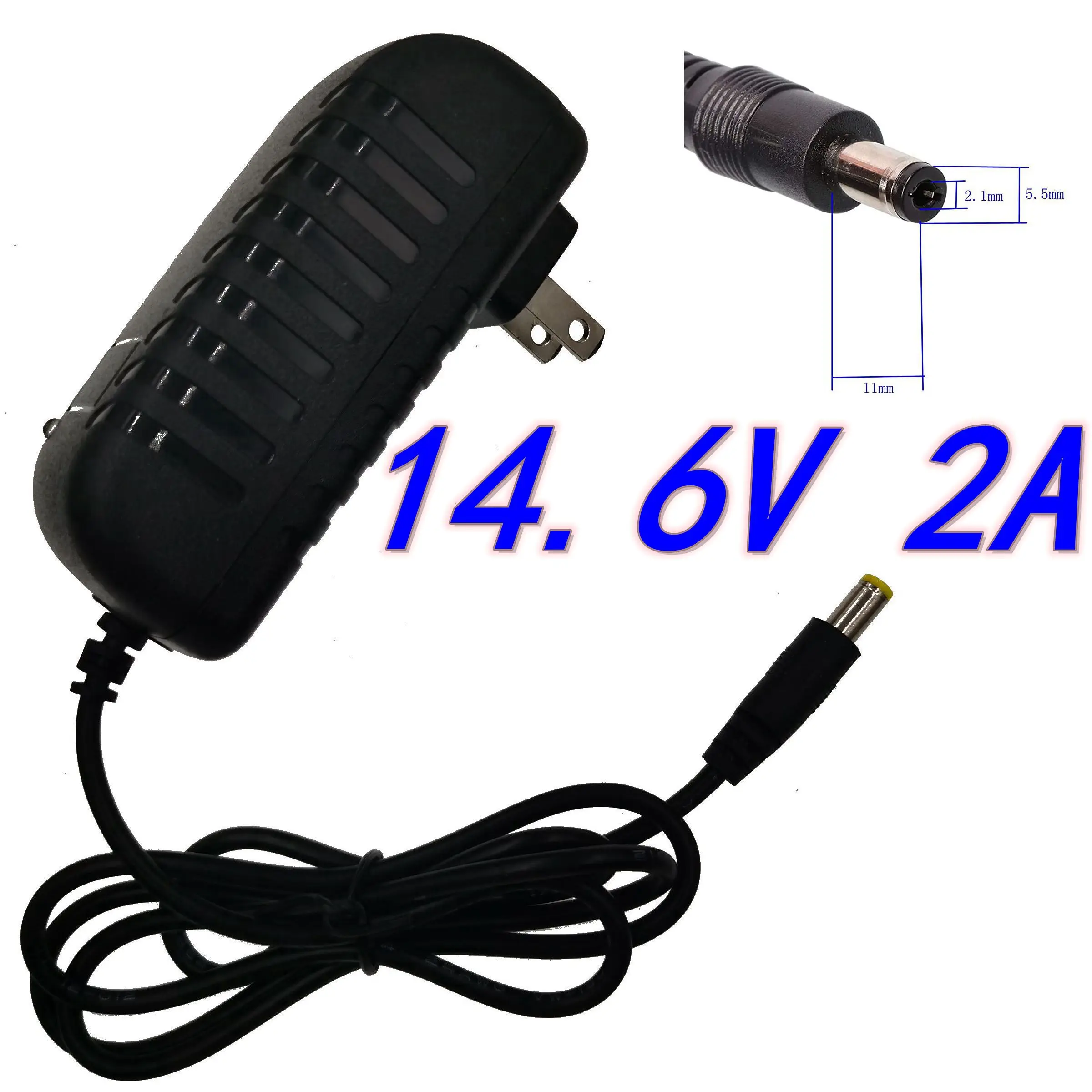 Smart Charger 2A for 4S 12.8V LiFe LiFePO4 Battery Pack 14.6V EU/US Plug
