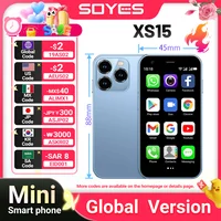 SOYES XS15 Mini Android8.1 Smart Phone 3.0 Inch Display 2GB RAM 16GB ROM Dual SIM Standby Play Store 3G Little Phone 1