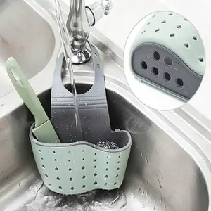 Dropship 1pc Kitchen Sink Rack Soap Sponge Drainer Rack Holder Basket  Storage Kitchen Sink Rack Sponge Holder Silicone Sponge Holder to Sell  Online at a Lower Price