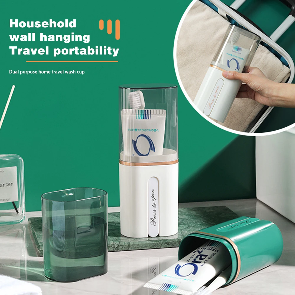 

Wall Mount Toothbrush Holder Drop-resistant Toothbrush Storage Box For Bathroom Washroom