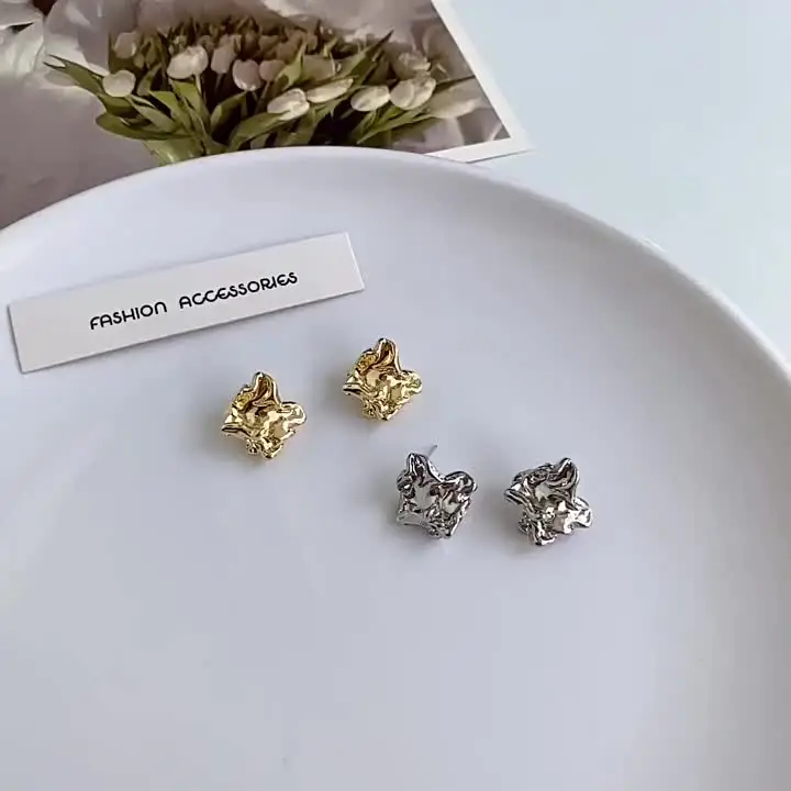 Серьги-гвоздики GUOLE из цинкового сплава