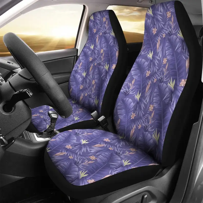 

Florals Car Front Seat Covers, Cute Car Accessories Gifts For idea Custom Made Cover