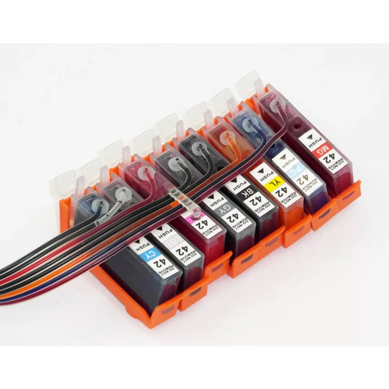 8 Color CISS Ink System Pro-100S 8-Colour Inkjet Printer pro 100 Continuous Ink Cartridge CLI-42 A3 Printer