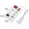 LED Lamp Bulb Light Voltage Power Quick Fast Tester Holder for E27 B22 E14 Lamp Bulb Light Test Box EU Plug With Power Display 6