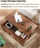 48" Farmhouse Lift Top Coffee Table with Sliding Barn Door,Rustic Center Table with Hidden Storage Compartment 4