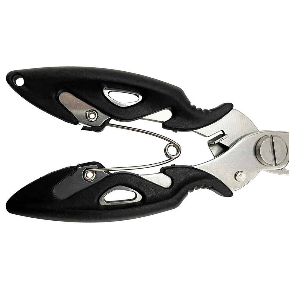 Pince De Pêche Multifonctionnelle En Alliage D'aluminium, Ciseaux De Peche Coupe Ligne Tressee Extracteur Hamecon Avec Corde A Main 95054101