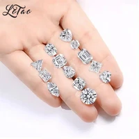 Moissanite Stone Wholesale Extremely Shiny Quality Multiple Shapes Top D Color Vvs1 Jewelry Making Materials with Certified