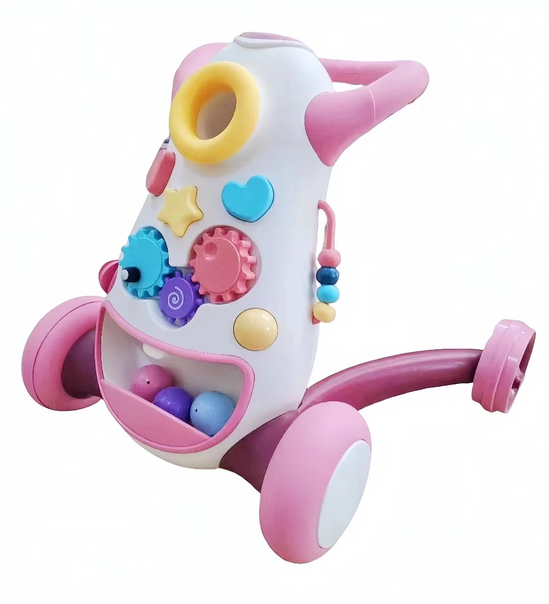  핸드 카트 다기능 워킹 카, 나만의 전등 음악 지참, 속도 조절 가능, 걷는  핸드 카트