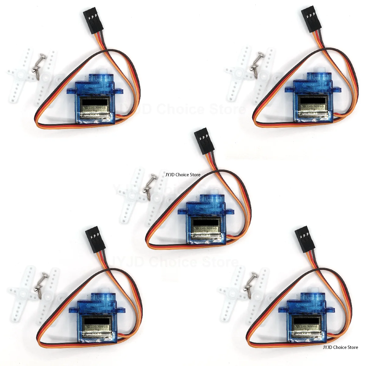 Micro Servomoteur SG90 9G 5 pièces pour RC Hélicoptère Avion Robot