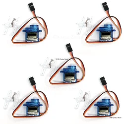 5 - Pack Micro Servo Motors for Robotics and Miniature Vehicles (5pcs)