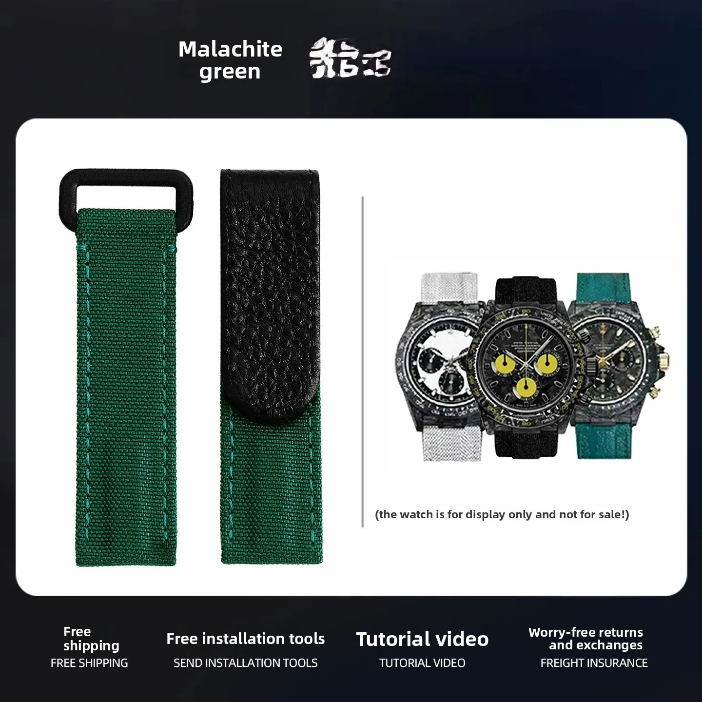 20mm Universal Nylon Canvas Watch Strap - Durable and Stylish Design