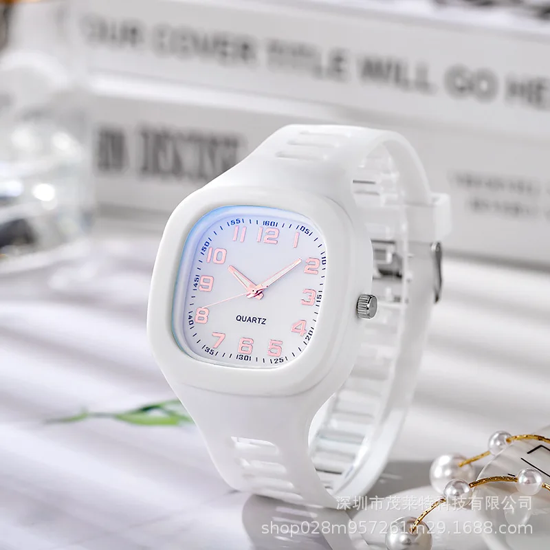 Fashion Women Watches Squartz Dial Watch Women Luxury Ladies Quartz Wristwatches Silicone Female Clock 4