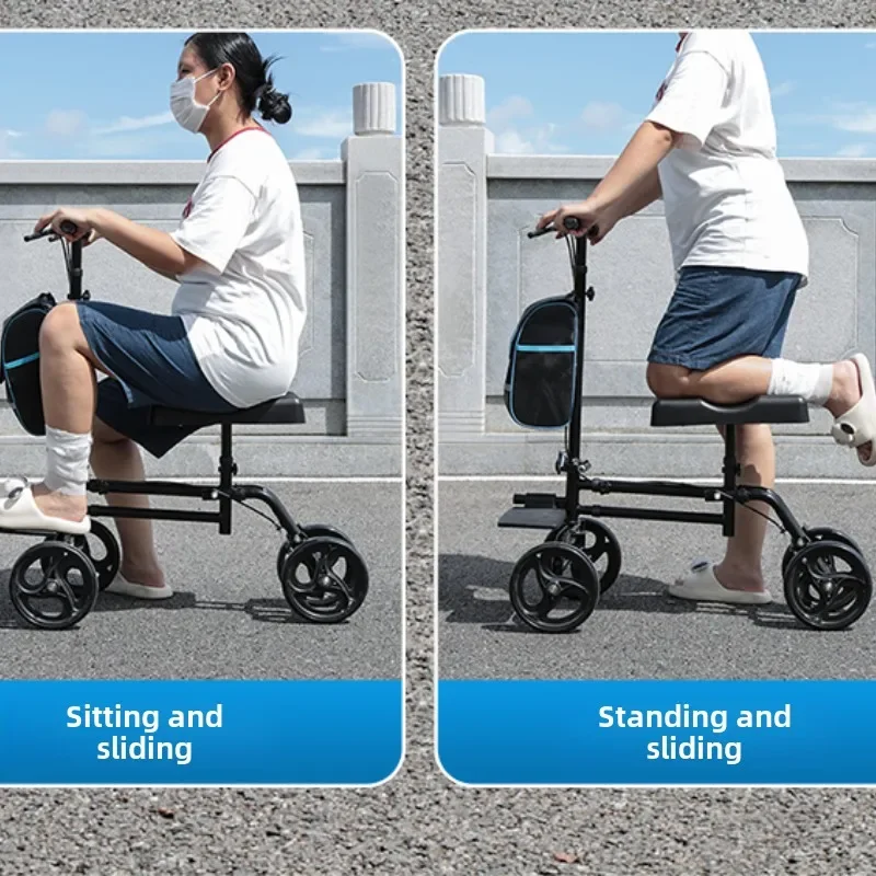 Foot Fracture Convenient Walking Aid, Post-Op Rehabilitation Walking Aid, Comfortable Cane Walker, Ankle Injury Aid
