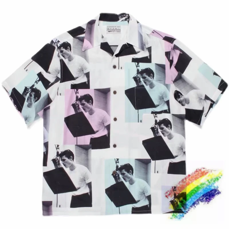 

22ss WACKO MARIA Shirt Men Women 1:1 Top Quality Hawaii Shirts Tees