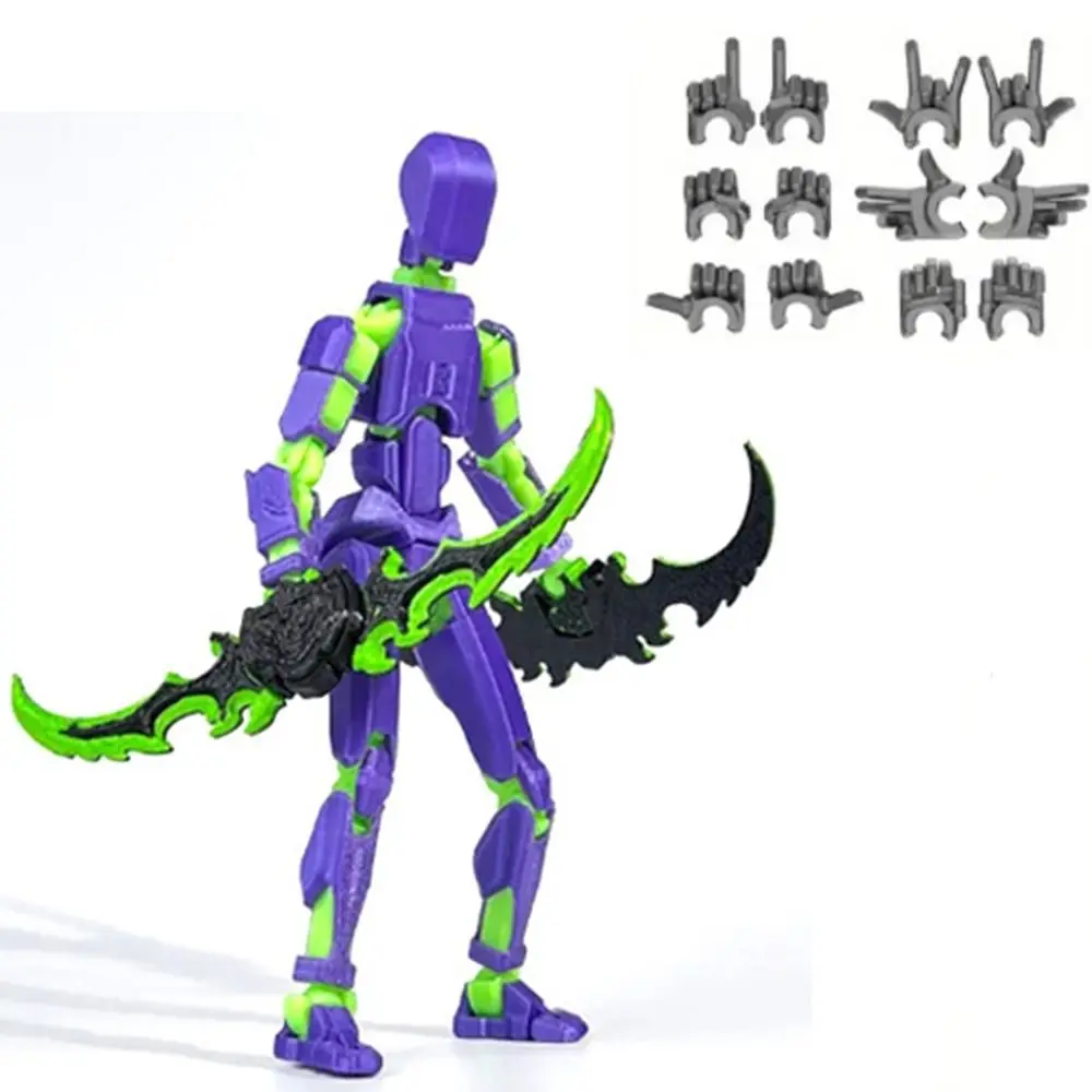 Desktop Decoration 3D Printed T13 Action Figure ABS Shapeshift Robot 3D Printed Mannequin Toy Multi-Jointed Movable Model