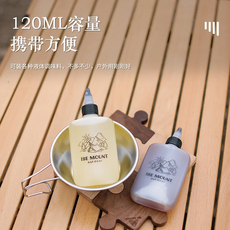 Outdoor Oil Bottle Portable Sealed Seasoning Bottle Barbecue Camping Leak Proof Container Dispensers