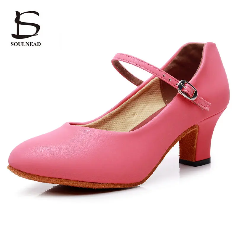 Flamenco Shoes Women Latin Salsa Dance Shoes Girls Heel 5cm Modern Ballroom Dance Shoe Ladies Girl Tango Dancing Shoe Size 34-43