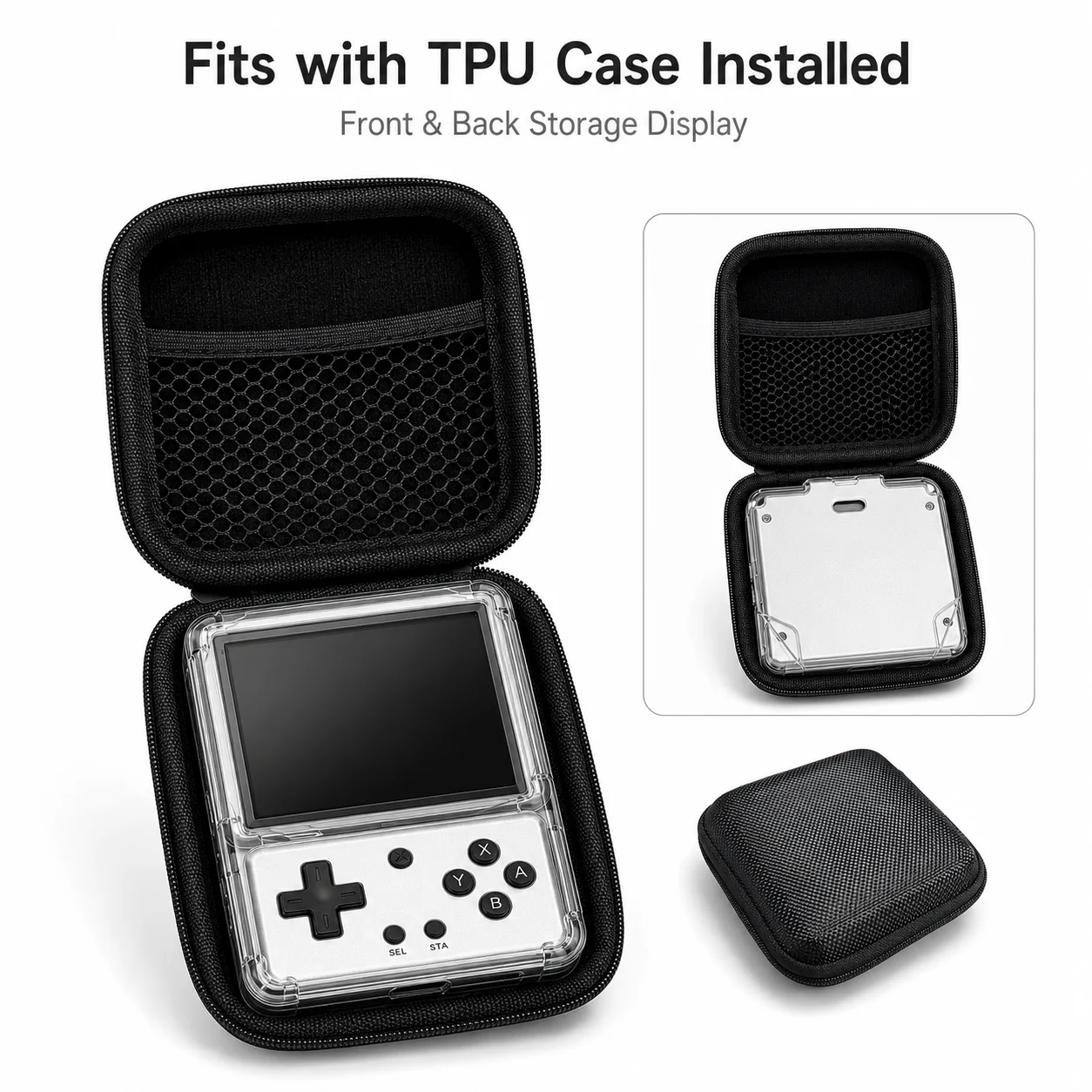 Universal Protective Kit: Soft TPU Case and Portable Handheld Storage Bag Combo
