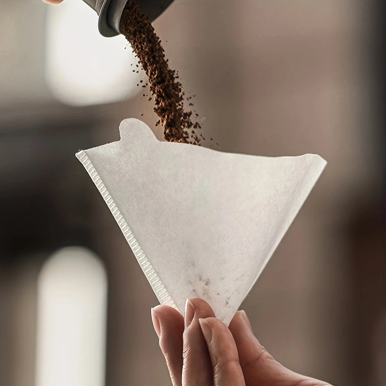 40/120 PCS V-shaped Coffee Filter Paper Coffee Cup Filter Paper 1-4 Pieces of Hand Brewed Coffee Pot Filter Paper Coffee Pot