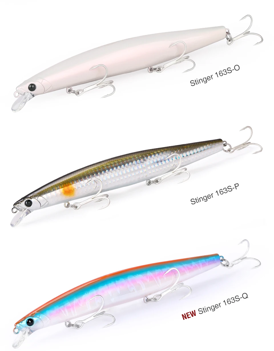 TSURINOYA 163S Ultra Long Casting Sinking Minnow Meeresangelköder STINGER 163 mm 34,2 g Seebarsch Thunfisch Salzwasser Große harte Köder – Detail 22