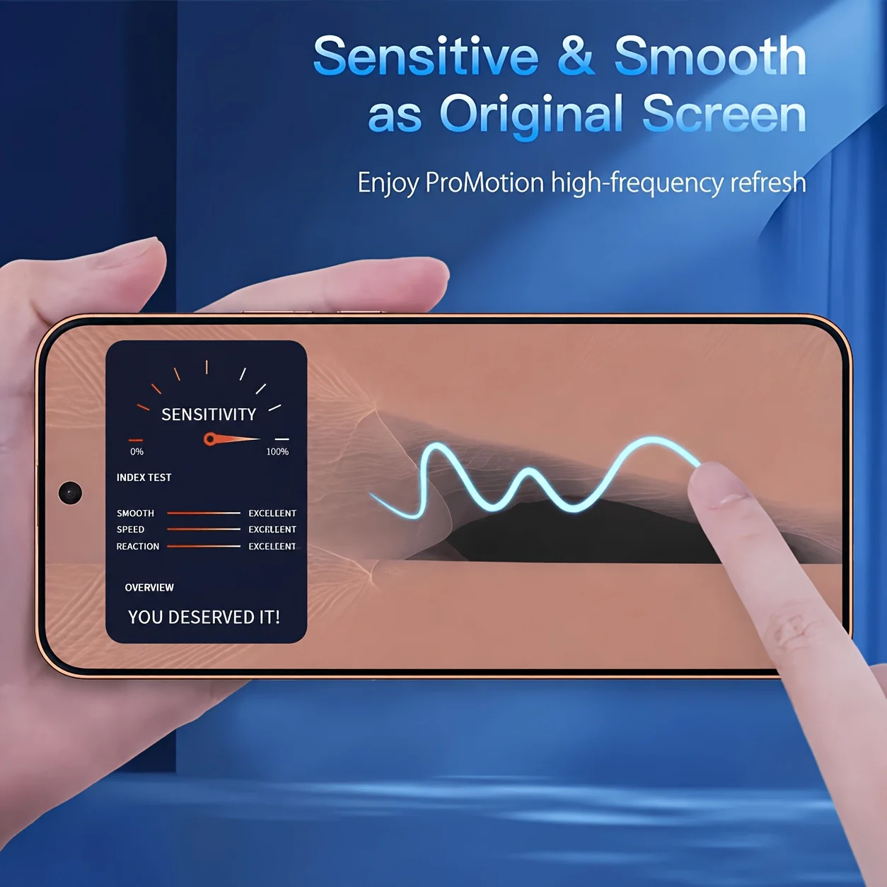 2-Pack Tempered Glass Screen Protector with Fingerprint Unlock