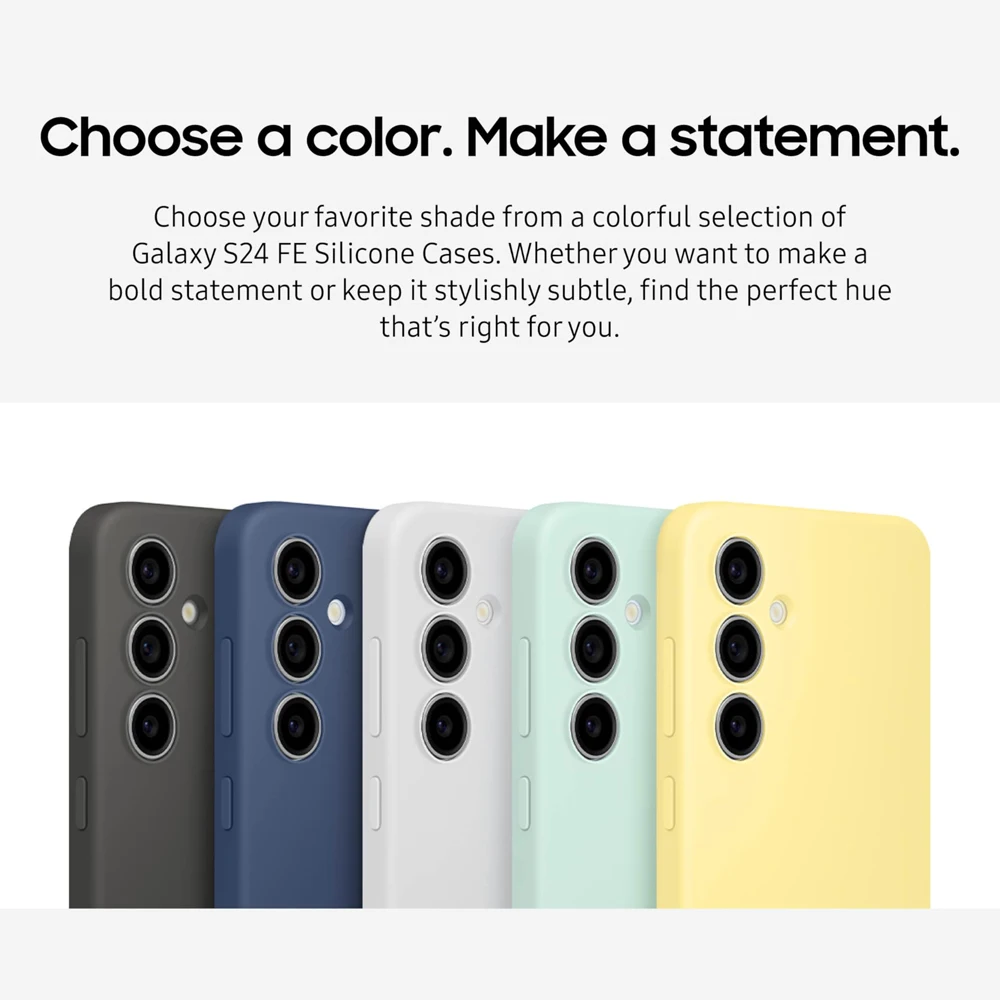 Samsung Premium Silicone Slim Smartphone Case - Smooth, Durable Protection