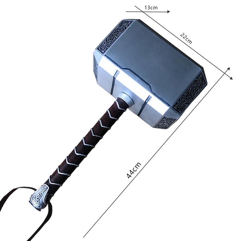 1:1 Cosplay thor Hammer Toys Custome accessory stage property 44cm PU Kids boy Gift cosplay toy cosplay hammer cosplay prop