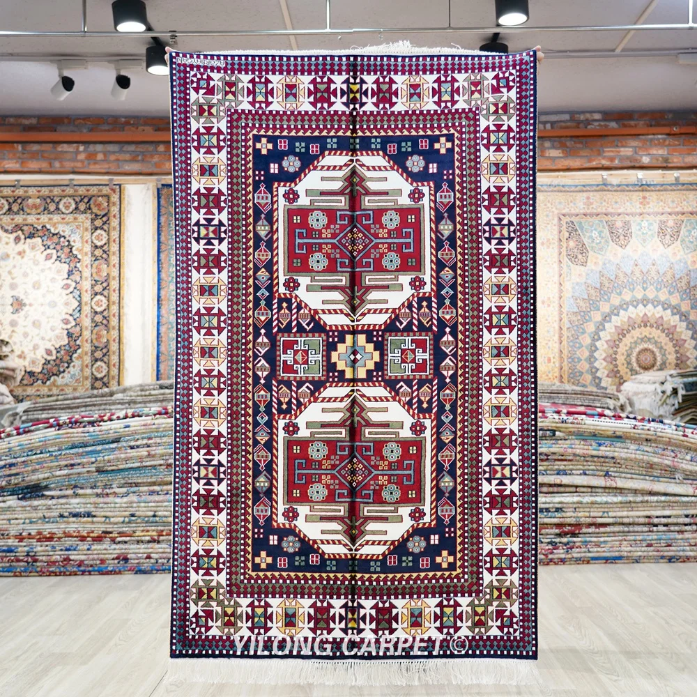 91x152cm 수제 실크 부족 카펫, 거실 동양 깔개 (BL119)