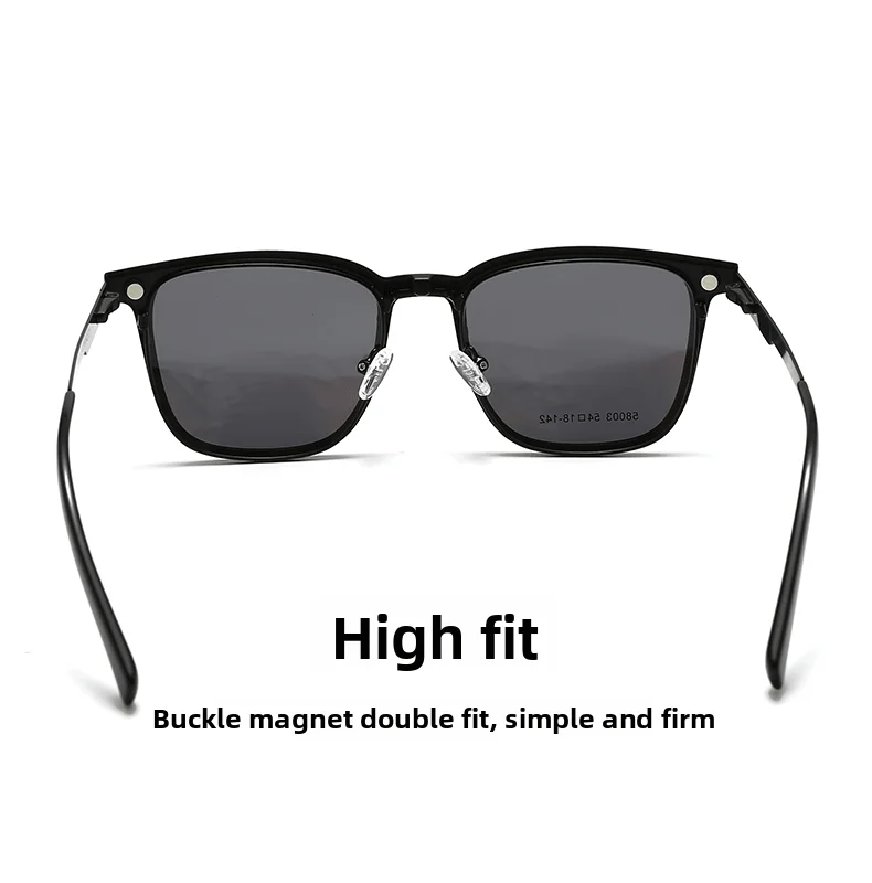 3-in-1-Brille mit Magnetärmeln, hohes Aussehen, vielseitiger Myopie-Brillenrahmen, polarisierte Zwei-in-Eins-Fahrsonnenbrille – Detail 5