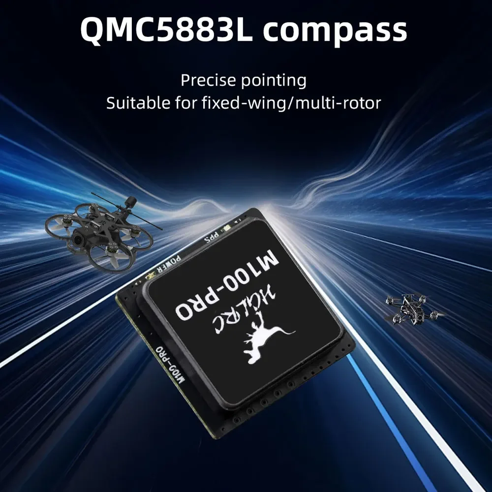 HGLRC M100 PRO GPS Chip B101 10th Generation Protocol Chip QMC5883L Compass for FPV Racing Freestyle Drones thumbnail 5