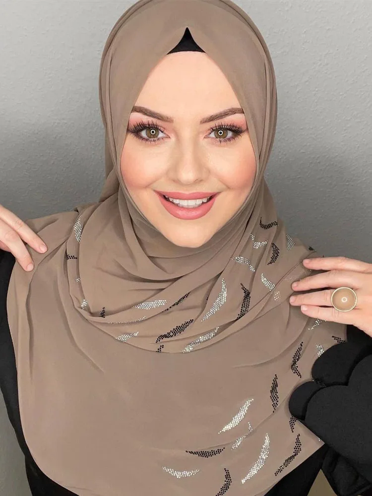 Hijab In Jersey Ayisah Donna | Morbido Come Seta, 180x70cm, Marrone - Sciarpa Islamica Moderna - Foto 5