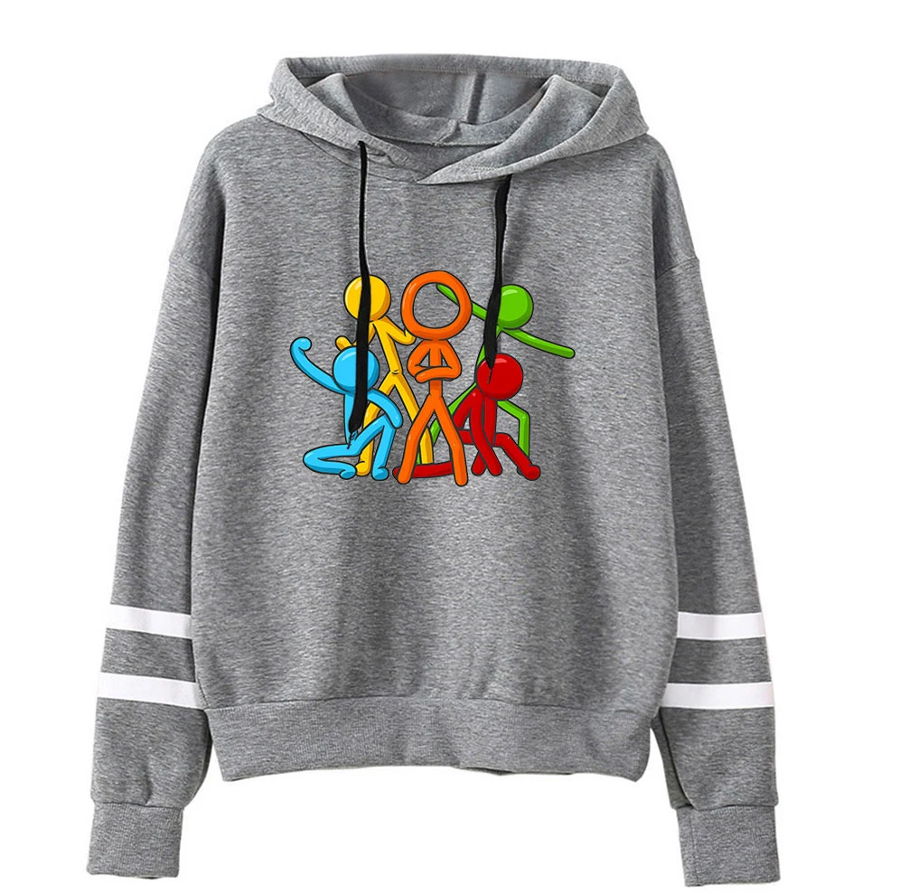 Alan Becker Merch Unisex Pocketless Parallel Bars Sleeve Sweatshirts Women Men's Hoodie Young Youtuber Funny Clothes
