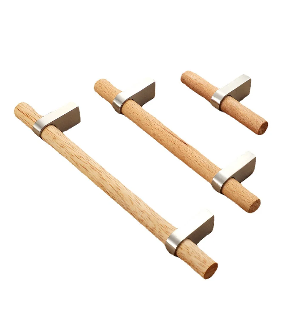 

Нордическая Минималистичная цельная деревянная ручка в европейском стиле, фурнитура, нагрудная дверная ручка для шкафа, дверные ручки