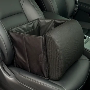 Organizzatore per auto per sedile Pessenger Oxford Mesh 2 in una scatola di immagazzinaggio automatica cuscino di supporto lombare per la vita custodia pieghevole per bagagli per auto