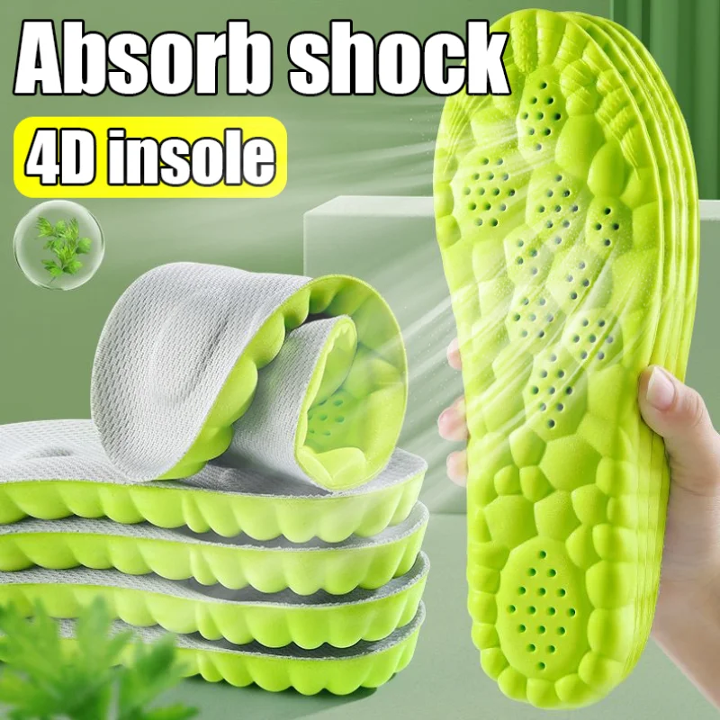 

Latex Sport Insoles Soft High Elasticity Shoe Pads Breathable Deodorant Shock Absorption Cushion Arch Support Insole Men Women