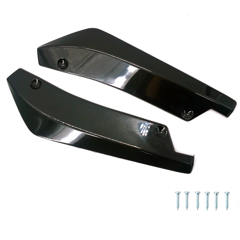 Car Bumper Spoiler Front Rear Scratch Protector Strip Lip Diffuser Splitter Extension Carbon Fiber Winglets Side Skirt Universal