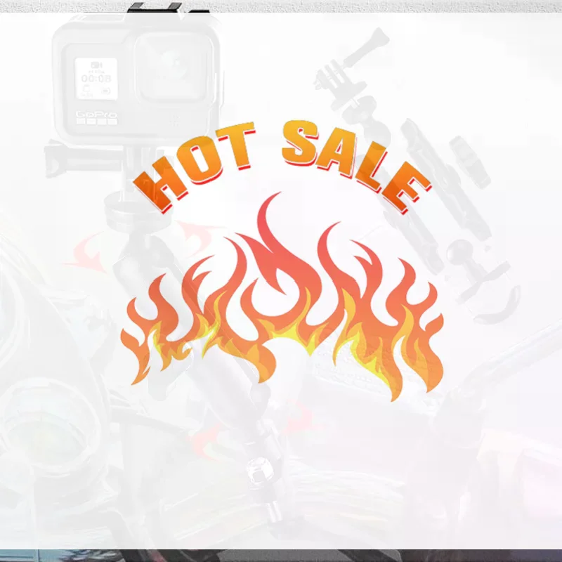 Support Moto 360° pour Caméra d'Action - Alliage Aluminium