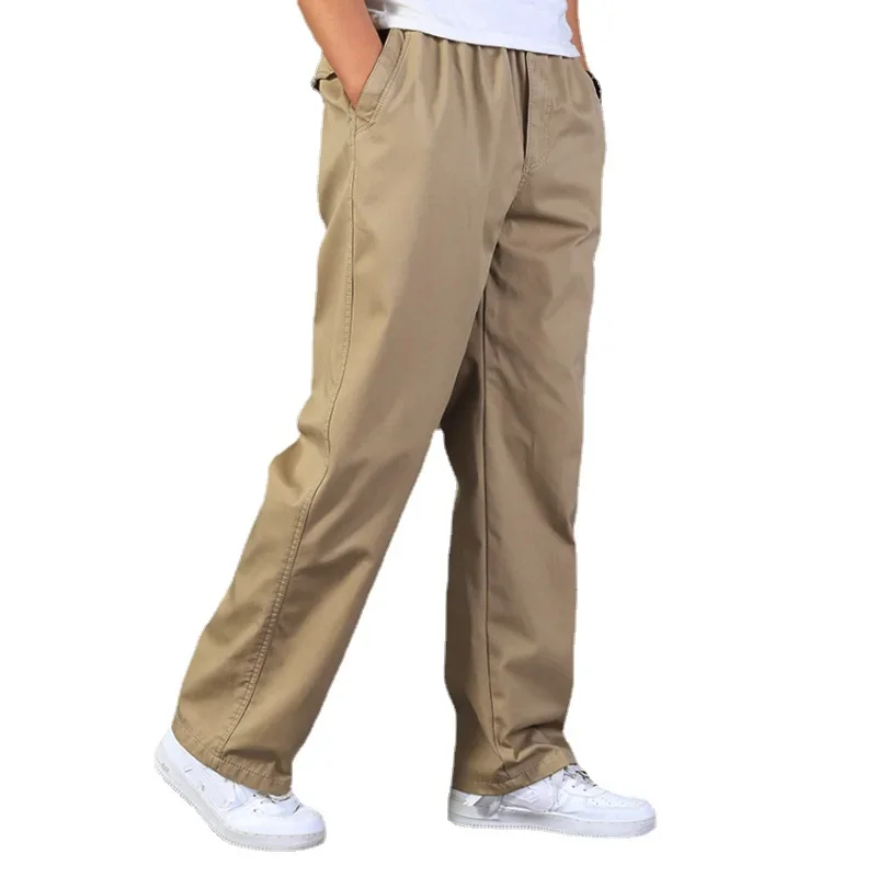 

new arrival spring Autumn thick loose large casual male trousers straight fashion plus size L XL XXL 3XL 4XL 5XL 6XL