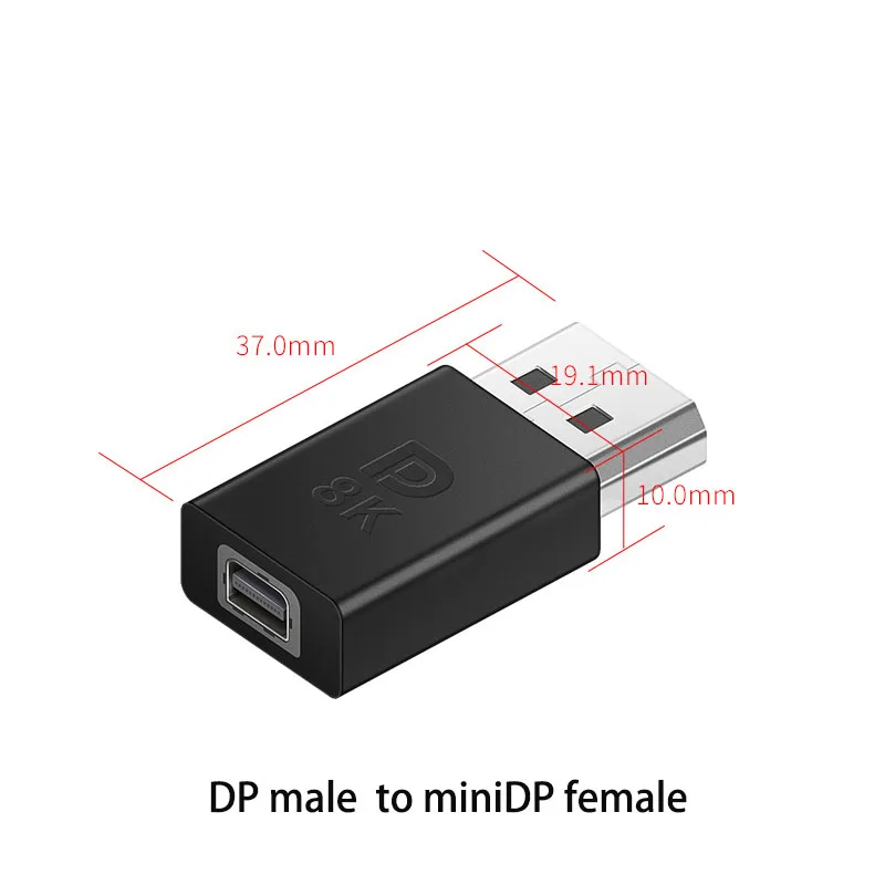 1PCS Mini DP zu DP Konverter Stecker Stecker auf Buchse Thunderbolt 2 Apple Laptop Monitor Konverter 8K60HZ 4k 2K/1,4Hz – Detail 12