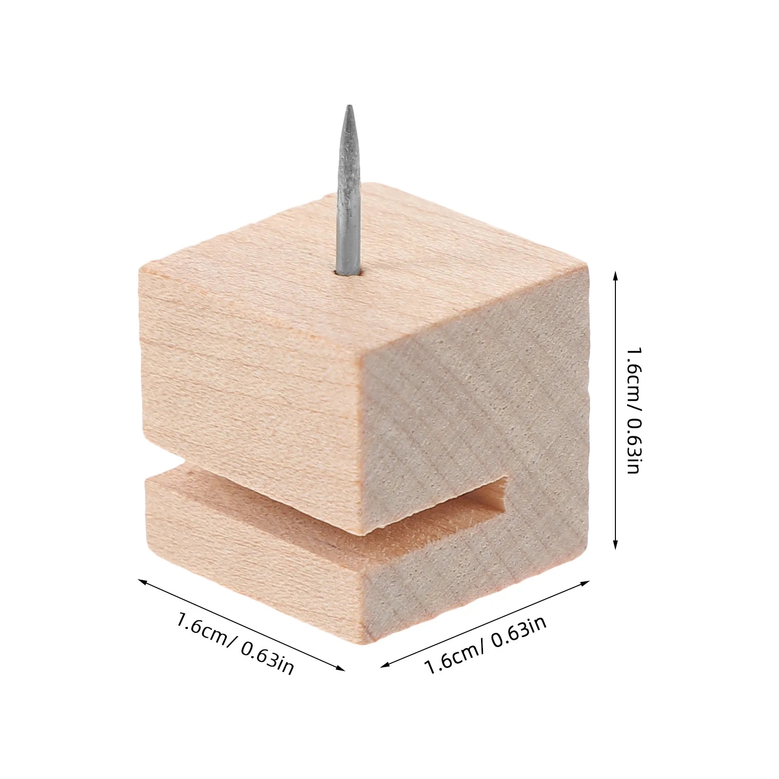 12개 나무 푸시핀 슬롯형 썸타크 코르크보드 게시판 지도 벽 사진 디스플레이 사무용품 장