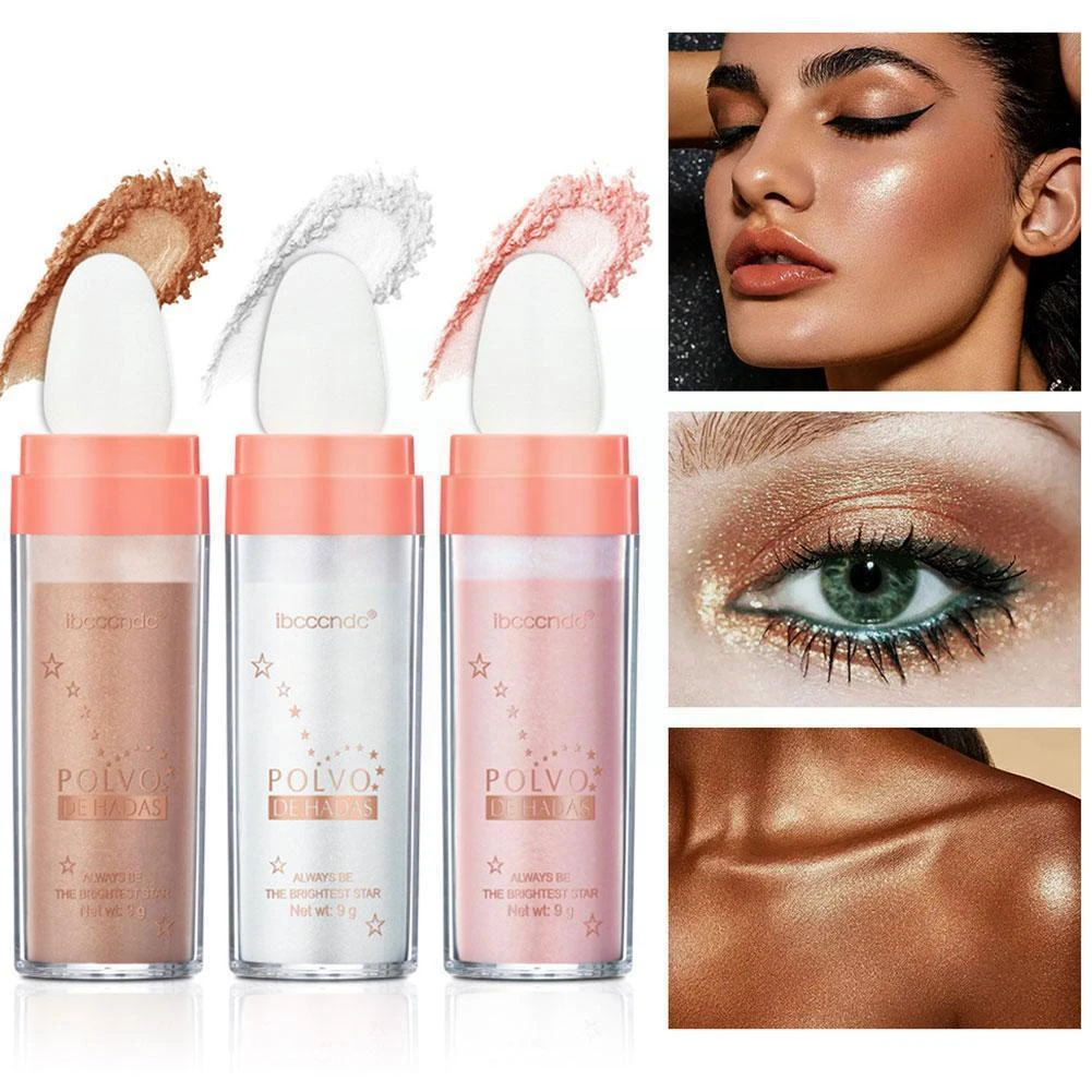 New White Moonlight Highlighter Powder Polvo De Hadas Glitter Powder