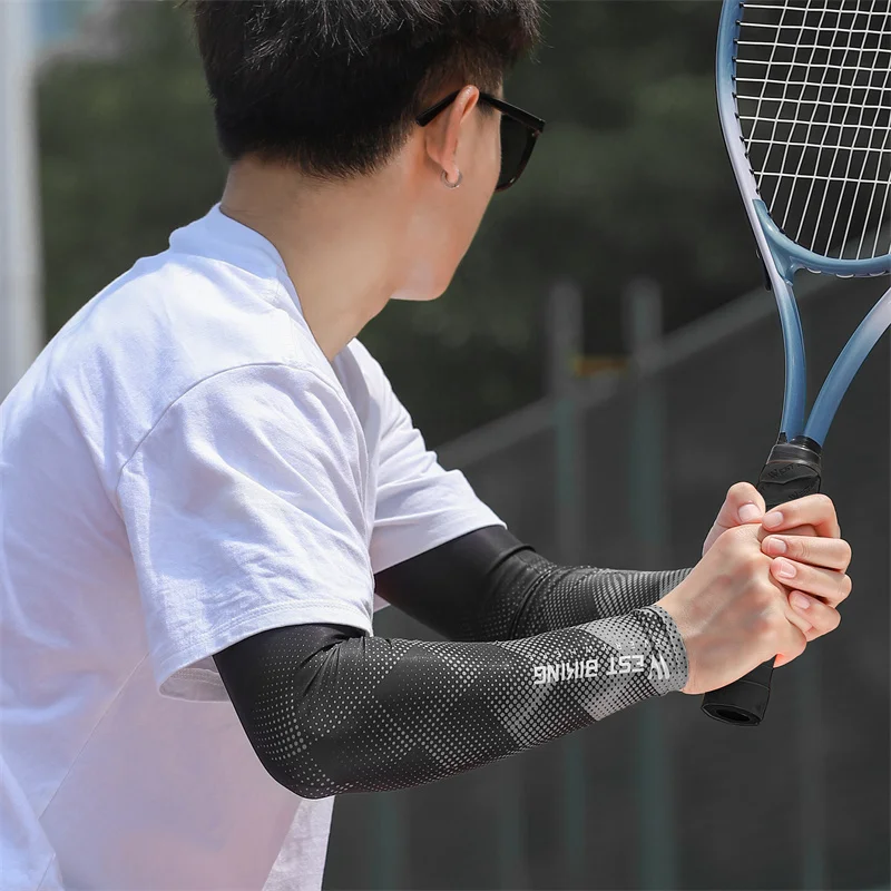 Sun Protection Arm Sleeves Cycling Arm Sleeves Ice Fabric Anti-UV for Running Cycling