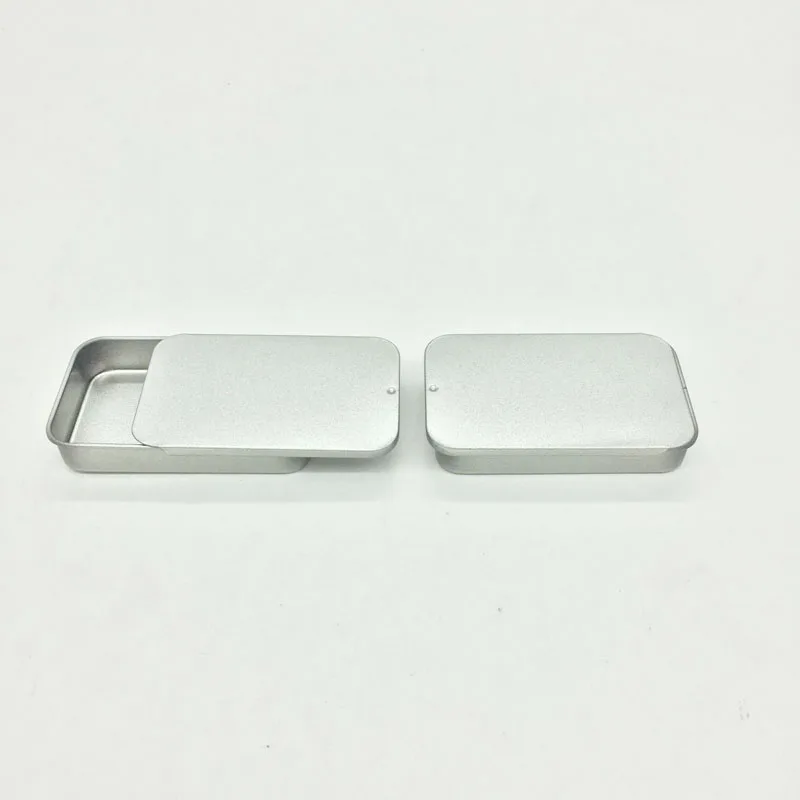 

Size 80x50x15mm small sliding tin box mint tin mini metal case gift small box lip balm box