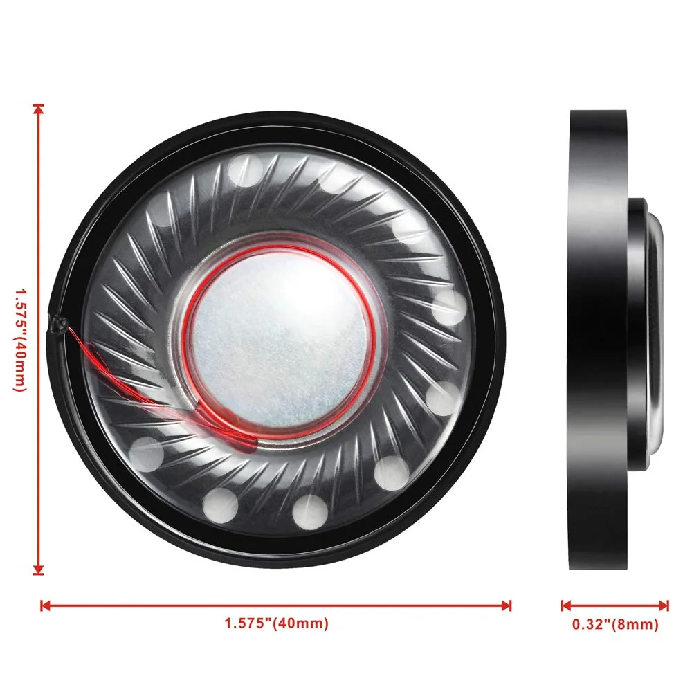 DIY Replacement Speaker Unit Driver for Bose OE2 AE2 SoundLink SoundTrue QuietComfort 3 15 25 QC3 QC15 QC25 QC35 Headphones